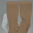 Lin Performance 20-30 mmHg Medical Compression Socks for Women and Men Knee High Open Toe Stockings Varicose Vein Swollen legs(XL, Beige)