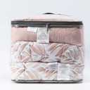 ELLEN TRACY 4 Piece Bedding Set Queen size. 1 Comforter 90×90 inch, 2 Comforter Shams 20×26 inch, 1 Quilt 90×90 inch