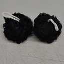 MTDLYICE Loofah Sponge XXL-100g 2 Pack, Bath Sponge Soft Mesh Shower Puff Loofah for Men, Exfoliating Body Scrubber for Women, Shower Accessories (Black)