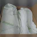 Ultra Soft King Size Mattress Topper - Viscose Made from Bamboo Pillow Top Mattress Pad for Back Pain Relief - Naturally Cooling for Hot Sleepers, Green