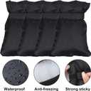 2 x 4 Pack Outdoor Faucet Cover for Winter Freeze Protection Winter Outdoor Faucet Cover Socks Waterproof Insulated Outdoor Spigot Hose Covers with Reflective Strip for Winter Cold Weather 8.3 x 5.5 Inch