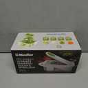 Mueller Pro-Series All-in-One, 12 Blade Mandoline Slicer for Kitchen, Food Chopper, Cucumber Slicer and Spiralizer, Cutter, Dicer, Grater, Gifts for Mom, Kitchen Essentials, White Sand/Green