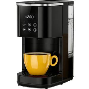 COWSAR Single Serve Coffee Maker, Coffee Brewer for Capsule and Ground Coffee, Capsule Coffee Machine with 40 Oz Water Tank, Instant-Heat (Large)