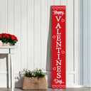 Valentines Porch Sign Valentines Day Porch Decor Outdoor Decorations Wooden Door Decorations Indoor Outside Welcome Sign for Front Door 46.8 Inch