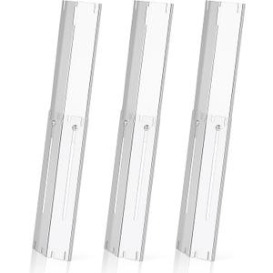 Universal Stainless Steel Adjustable Grill Heat Plates Heat Tents Heat Shields Grill Burner Cover,Compatible with Weber, Charbroil, Brinkmann, Chargriller etc.,Extends from 11.75" up to 21" L,3 Pack