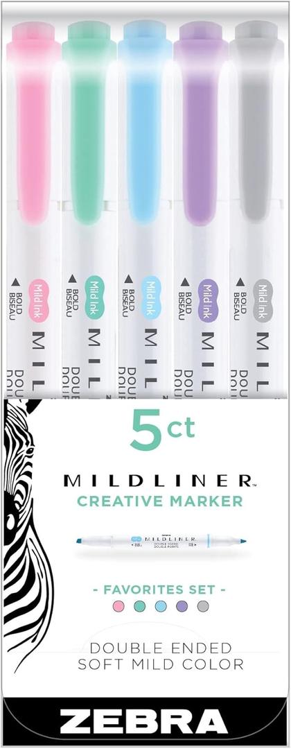 Zebra Pen Zebra HIGHLITER 5/PK TOPSELLERS