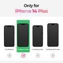 SIELO 2PACK Privacy Screen Protector for iPhone 14 Plus, Anti-Scratch, Anti-Fingerprint, Anti-Shatter, Touch Sensitive, PET Film, Blue Light Block, Easy Install, 9H Hardness