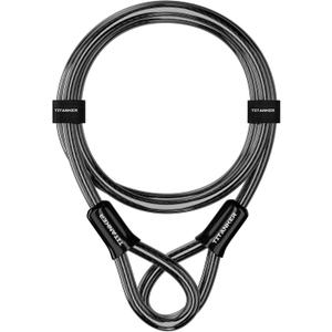 Titanker Bike Lock Cable,12mm Thick Security Cable with Loops Heavy Duty Steel Cable Vinyl Coated Bike Cable Lock Security Chain (4ft, 7ft, 15ft, 30ft)
