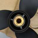 Upgrade OEM 13 Spline Tooth Aluminum Outboard Boat Propeller for Mercury Motos 30/35/40/45/50/55/60/70HP, Rh (10 1/2x13)