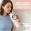 Insulated Water Bottle with Straw Handle Pink Spill Leak Proof Tumbler Cup Cute Smoothie Coffee Mug Women 40th Birthday for Her 40 Years Old 1986 Funny Gift Cool Decorations Best Unique Birthday Party (EXP 08/19/26)