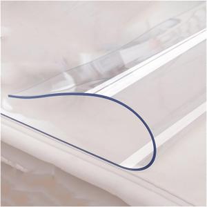 4 PCS Transparent PVC Table Cloth Clear Plastic Table Cloth Cover Rectangle Table Cloth Cover Waterproof Tablecloth for Kitchen, Size 16x13"