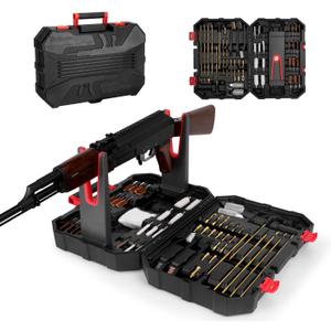 Universal Gun Cleaning Kit for All Caliber Compatible with Pistol Rifle Handgun Shotgun Hunting with Cleaning Stand