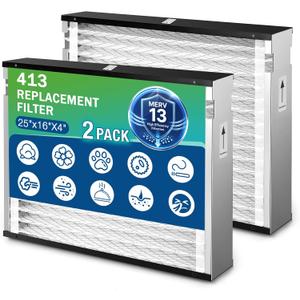 2-Pack 413 Replacement Filter for AprilAire Whole House Air Purifier
