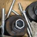 KF04058BK Cab Mounts Bushings for 1999-2007 F250 F350, Body Mount Bushing Kit, Cab Bushing Kit, Steel Sleeves & Hardware