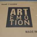 Art Emotion 16x20 Solid Wood Picture Frame in Black (Handmade Finishing Seamless Surface), Real Tempered GlassDisplayPictures11x14 with Mat or 16x20 Without Mat, Wall Hanging Poster Frame