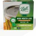 Ball Glass Jars Wide Mouth Lids, 12 Lids
