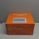 UpgradedManual Bread Slicer for Homemade Sourdough Bread,Metal Guide & Adjustable Thickness, Hand Crank Bread Slicer with Scale Line and Suction Cup, Sharp Blade, Suitable for Sourdough Bread, Etc (Cream)