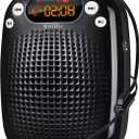 SHIDU Voice Amplifier with Microphone Headset, Bluetooth Voice Amplifier for Teachers Portable Speaker with Microphone Support FM TF Card USB Flash Disk for Classroom Speech Tour Guide Training