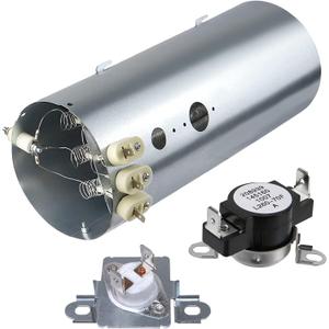 Monkemon 134792700 Dryer Heating Element, 137032600 Thermal Limiter and 3204267 Thermostat Compatible with Electrolux Frigidaire Dryers, Replacement PS2349309 AP4368653 AP4368739 PS2349395 and AP21314