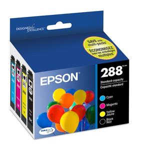 EPSON 288 DURABrite Ultra Ink Standard Capacity Color Combo Pack (T288520S) Works with Expression XP330, 430, 434, 340, 440, 446, Cyan and Magenta