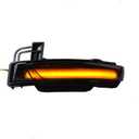Riloer 2 pcs Driver Side + Passenger Side Smoke Lens Sequential Flowing Light, 1 Pair Mirror Turn Signal Light, 2011-2020 Compatible with Jeep Grand Cherokee WK2