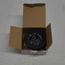 Black Shower Drain No Caulk PVC Compression Hidrop Shower Drain Kit with 4-1/4" Stainless Steel Round Grid Cover, Matte Black