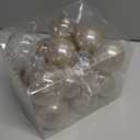 XmasExp 32ct Christmas Ball Ornaments Set -Champagne Clear Plastic Shatterproof Xmas Tree Ball Decorations Hanging Baubles for Holiday Decor (Various Size)