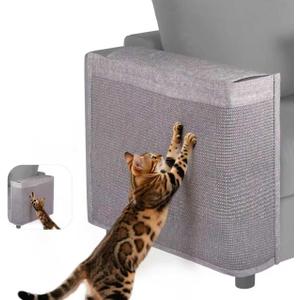Cat Scratch Protector for Sofa - Couch Protector from Cat Claws Fit for Both Arm Side of Sofa,Couch Corner Scratcher with Expanded Coverage Color-Matched Sisal Pad Universal Fit