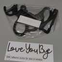 Dripykiaa Wall Decor 31.5" Love You Bye Sign Hanging Hallway Decoration Express Love and Warm for Your Family Lover Wife Husband Hallway Entryway Door Wall Art Boho Decor (Black)