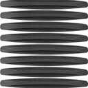 8 Pcs 40cm Carbon Fiber Pattern Universal Bumper Guard Strips - SUV RV Car Truck Bumper Protector Patch Trim Anti-Collision Anti-Scratch - PVC Black