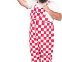 Adult Halloween Costume Big Boy RED Overall Pants