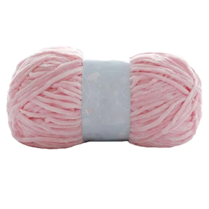 Pink Warm Velvet Blankt Luxury Soft Chenille Yarn Crochet Knitting Sweater Scarf Hat Cardigan DIY Yarn 100Gram-3.5ounce