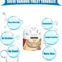 Automatic Bathroom Toilet Bowl Cleaner Bottle Gel,Removes Stains & Limescale, Fresh Scent, Fast-Acting, No Scrubbing,Lasts for 90 Slow-Dissolving Design (1, White)