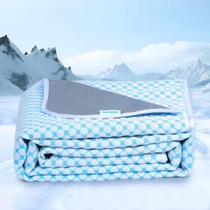 Cooling Blanket for Dogs - Q-MAX>0.4 Waterproof Pet Throw Blanket Bed Cover, Non-Slip Dog Blankets for Couch Protector, Washable Furniture Cover for Summer, Pearl Blue,40x50