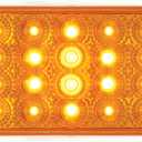 GG Grand General 77010 Rectangular Low Profile Spyder Amber 20-LED Light