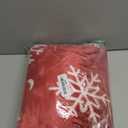 Horaldaily Christmas Flannel Blanket Throw, Red Snowflake Soft Fuzzy Plush Cozy Fleece Blankets for Couch Sofa Bed Lounging, Ideal Gifts for Kids Adults Wife Self, 50x60