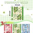 Menkxi 3 Pcs Easter Mailbox Covers 21 x 18 Inch Easter Magnetic Mailbox Covers Wraps Post Letter Box Cover for Outdoor Garden