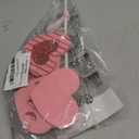 3 Pcs Valentine's Day Heart Wooden Decoration with Bow Valentines Day Heart Tiered Tray Decor Set Pink Valentines Day Decorative Signs for Wedding Party Home Tables Centerpieces Decor