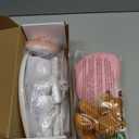 Baby Crib Mobile with Music and Lights, Nursery Baby Mobile for Crib Bassinet with Remote Control, Rotation, Starlight Projection, Crib Toys for Babies Boys Girls Pink