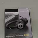 JIAMQISHI Wireless Headset with Mic for Work, Bluetooth V5.2 Headphones with AI Noise Cancelling Microphone, USB Dongle, Clear Calls & Mic Mute, for Laptop, PC, iPhone & Android Phones (Black)