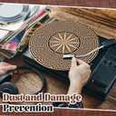 2 Pcs Cork Turntable Mat/3mm Thick for Better Sound Support on 11.8 Inches Vinyl LP Record Player Turntable Slipmat Psychedelic Geometric for Vinyl Record(Mix Pattern)