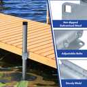 Dock Hardware 3" Galvanized Dock Pipe Leg Holder/SleeveGalvanized