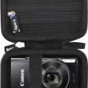 Camera Case for Canon Ixus Series/for PowerShot ELPH Series/for Sony Cyber-shot DSC Series, Travel Camera Bag for Canon Ixus/PowerShot ELPH/Cyber-shot DSC Series (Case Only) (Black)