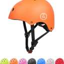 67i Bike Helmet Skateboard Helmet for Adult Cycling Bicycle Scooter Helmets for Men Women Adjustable for Multi-Sport Bicycle Scooter Inline Cycling Skateboarding (Large, Orange)