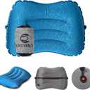 Crisonky Camping Pillow - Inflatable Pillow - Travel Pillows for Backpacking & Airplane, Lumbar Support 2.0 Blow Up Pillow, Ultralight Compressible, Comfortable, Ergonomic Pillows