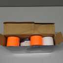 Perco Lite 1 Line Price Gun with Labels Kit - Includes 3 White Rolls, 3 Red Rolls, 2 Ink Rollers - 1 Ink roll and Labels Pre-Loaded