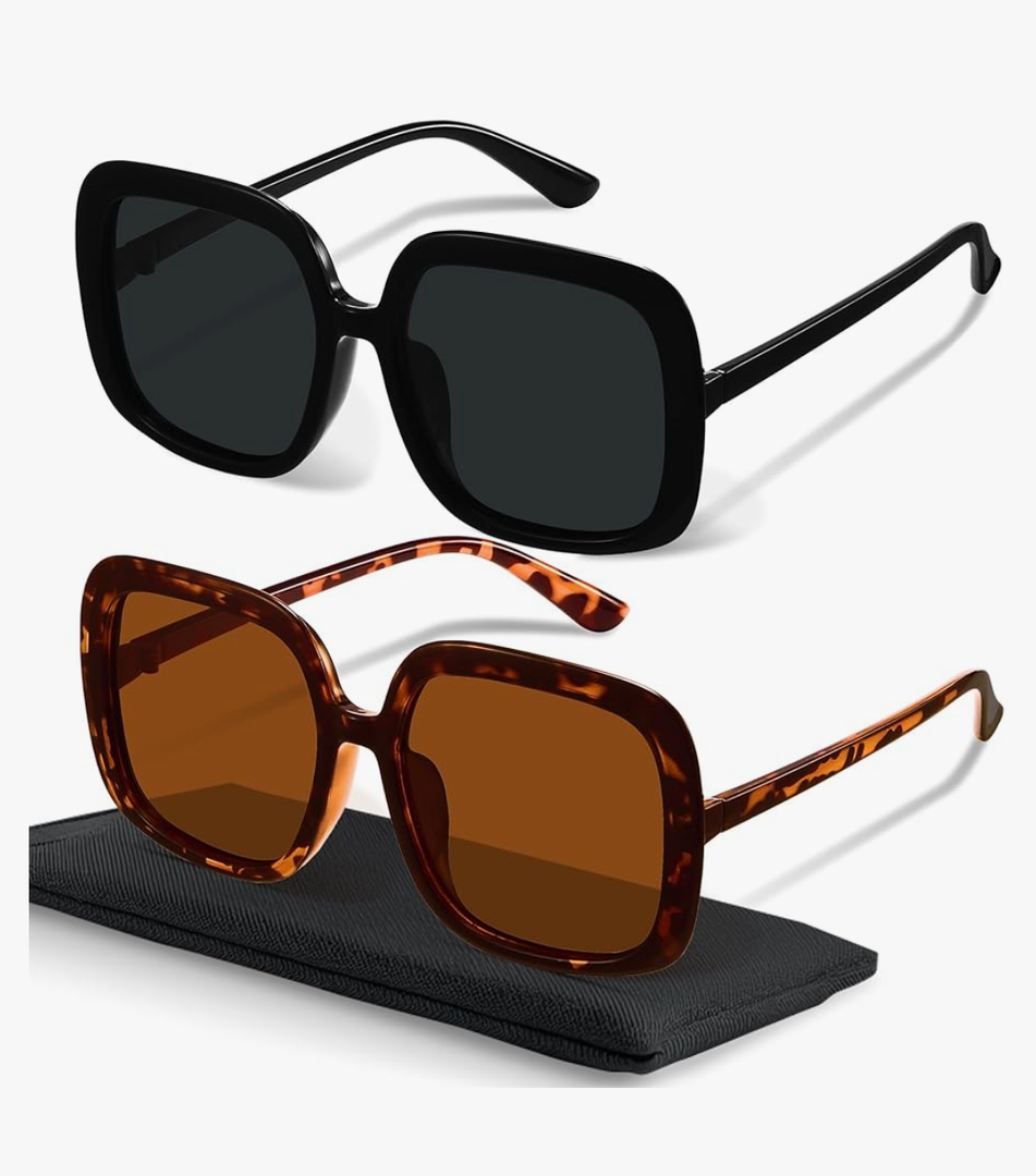 miyya Oversized Polarized Sunglasses Women, Trendy Retro Sun Glasses for Women 2025, Oversized Shades