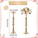 Didaey 12 Pcs Gold Wedding Centerpiece Stand Metal Flower Arrangements Holder Tall Centerpiece for Table Gold Vase Flower Stand for Wedding Reception Event Party Hotel Home Decor(20 Inches)