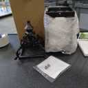 DECORKEY Candle Lantern Decorative Indoor & Outdoor, Large Vintage Metal Hanging/Tabletop Lanterns for Patio, Front Porch, Rustic Home Decor, Candle Holders for Christmas Decorations (Bronze) (Black / 16'')