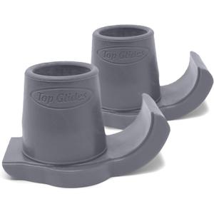 Top Glides DuraSki Extra Durable Walker Glide Skis for 1 1/8 Inch Tubes (Gray)